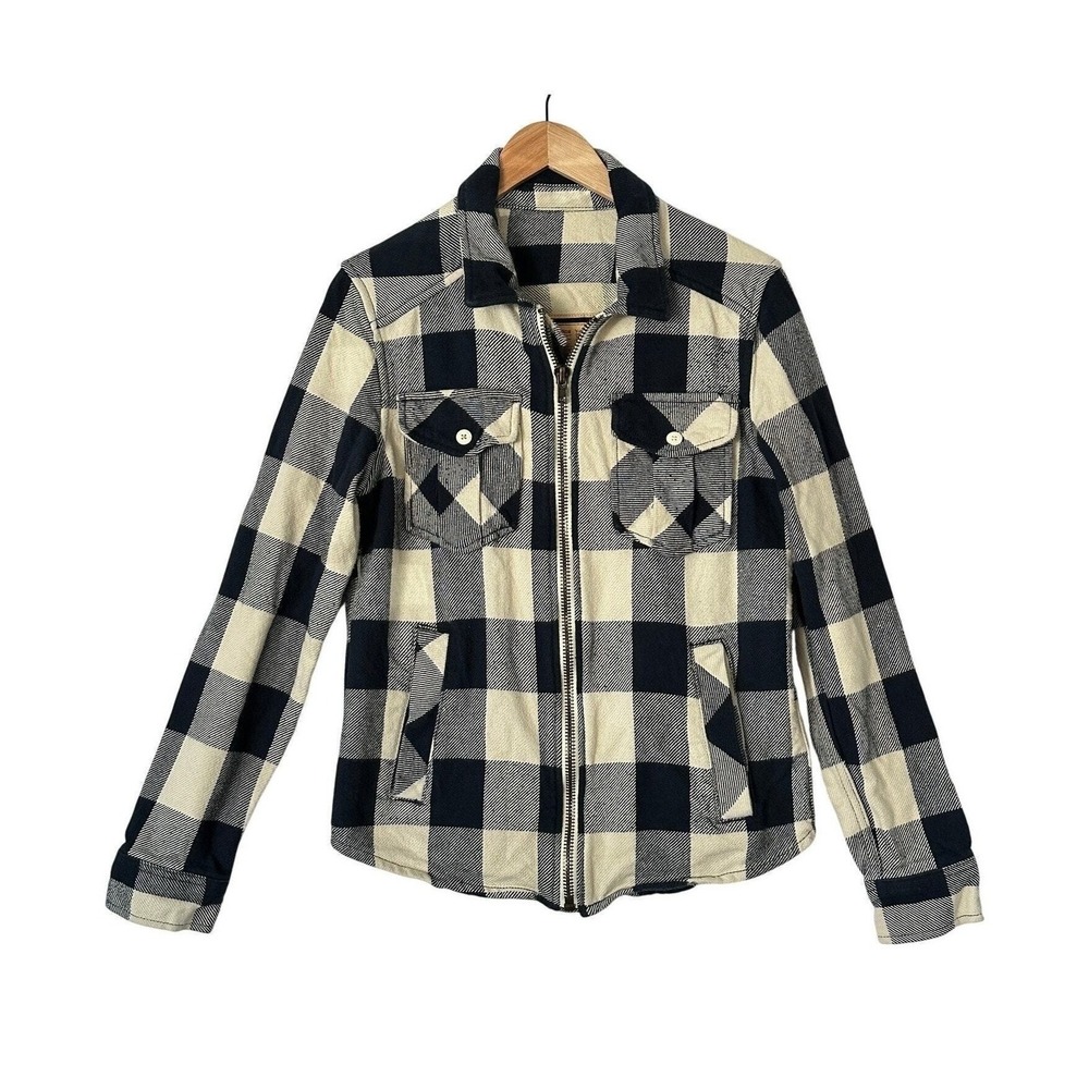 Arizona Jean Co Women‎ Jacket Sz S Buffalo Plaid Flannel Shacket Gorp Outdoors
